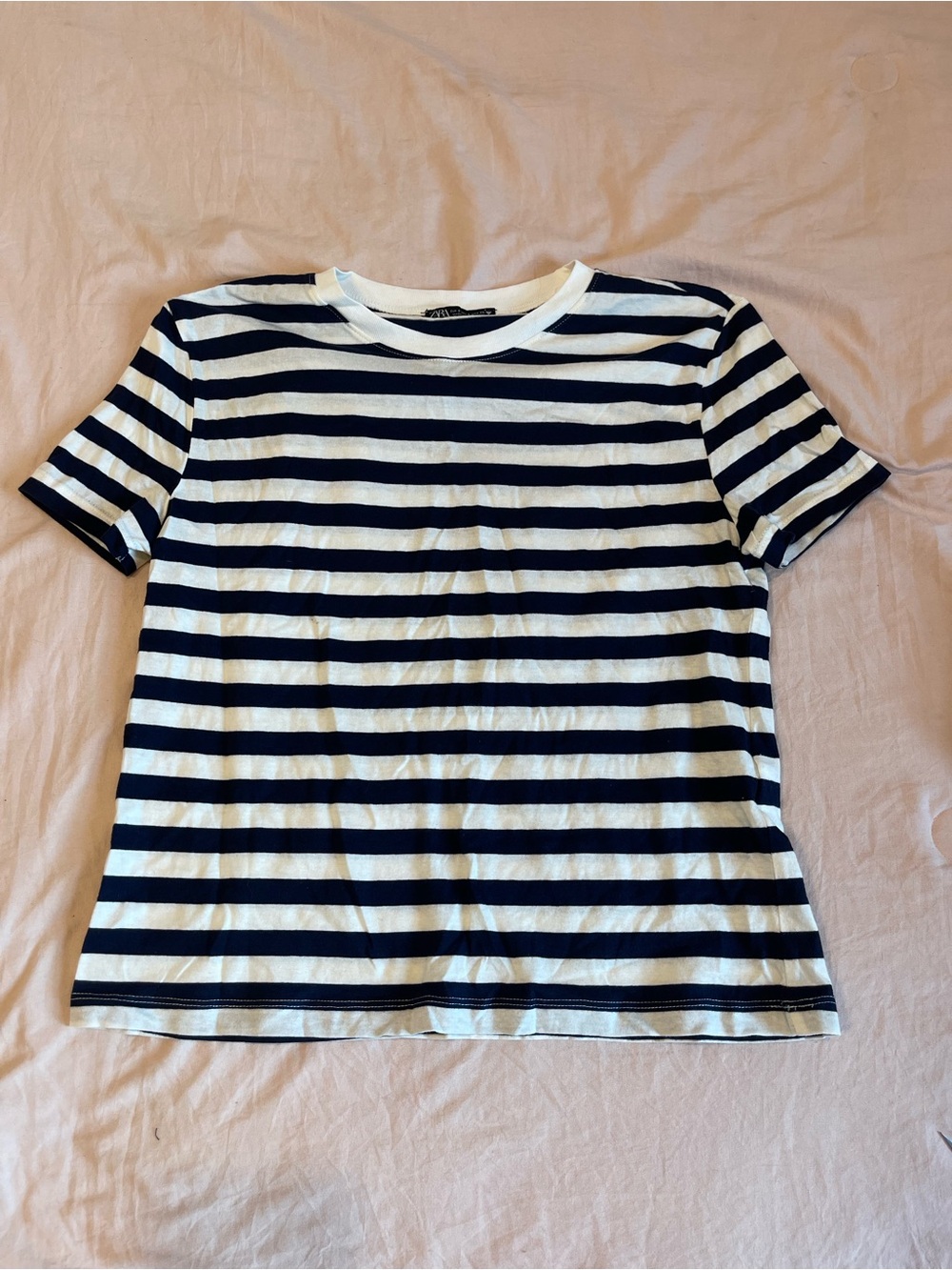 zara striped tee shirt